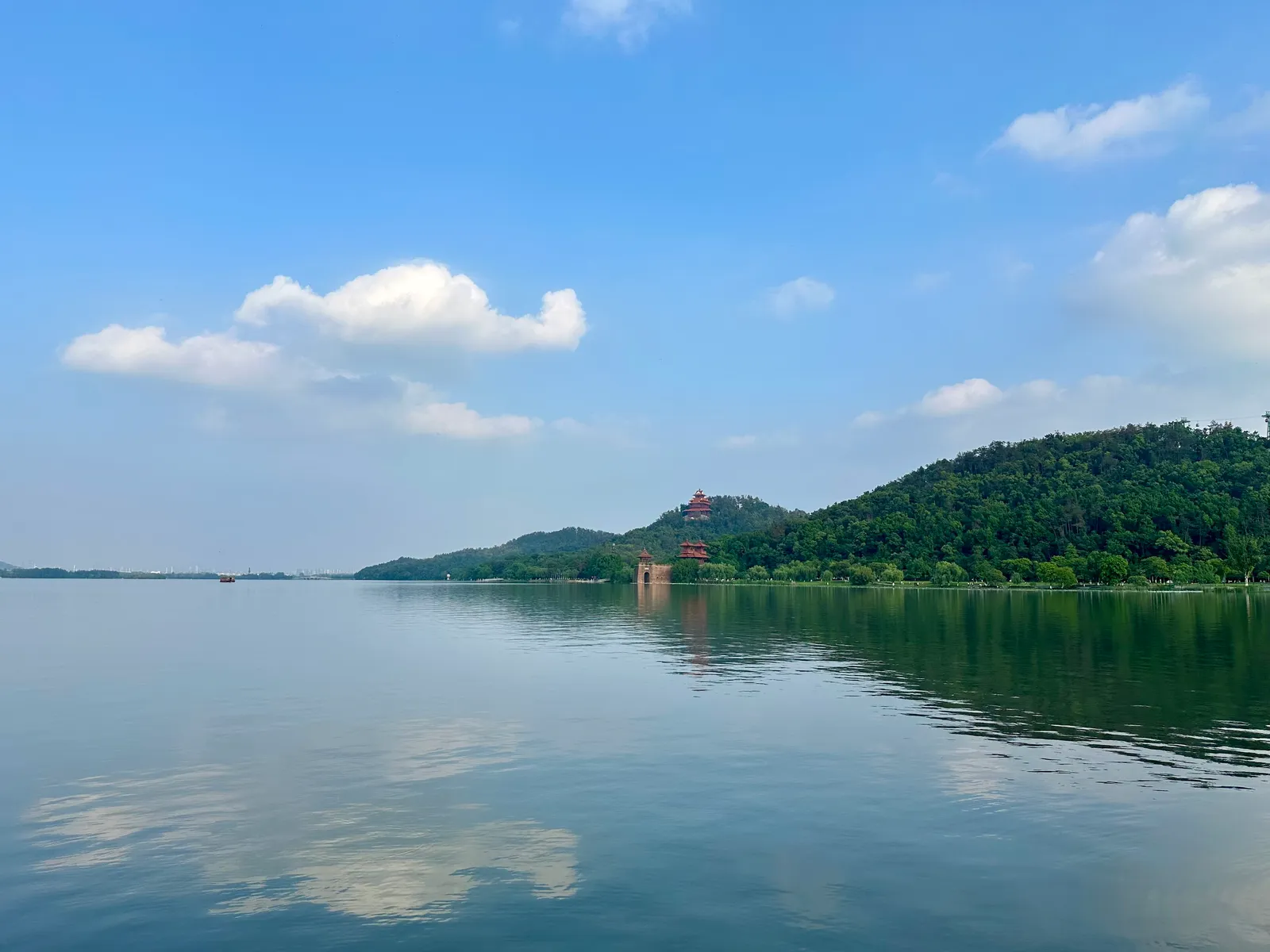 East Lake with Moshan Hill and its pagoda on the far shore