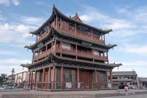 The three-storey Drum Tower in Datong’s old city