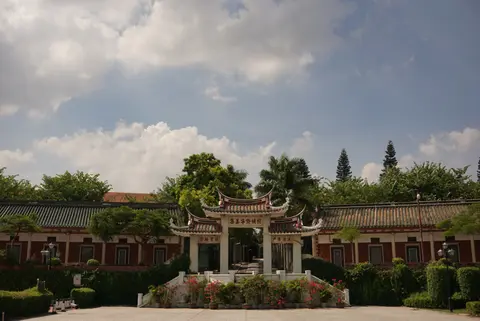 Jiageng-style school buildings with swallowtail roofs in Jimei School Village