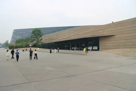 The new exhibition hall of the Sanxingdui Museum in Guanghan
