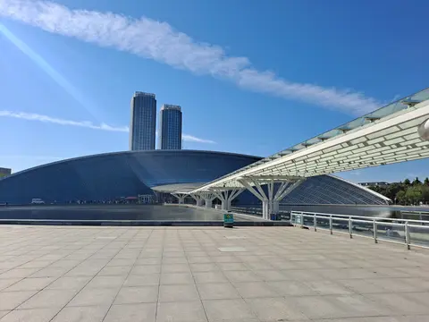 Domed glass building of the Tianjin Natural History Museum