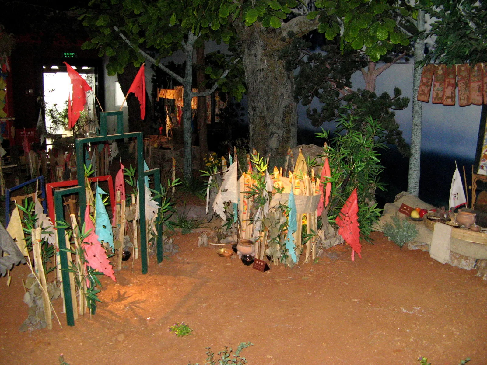 Dongba nature-worship ritual display in Lijiang’s Dongba Culture Museum