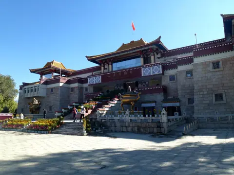 The Tibetan-style buildings of the Tibet Museum in Lhasa