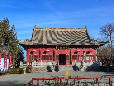 The Ming-era main hall of the Duke of Zhou Temple in Luoyang