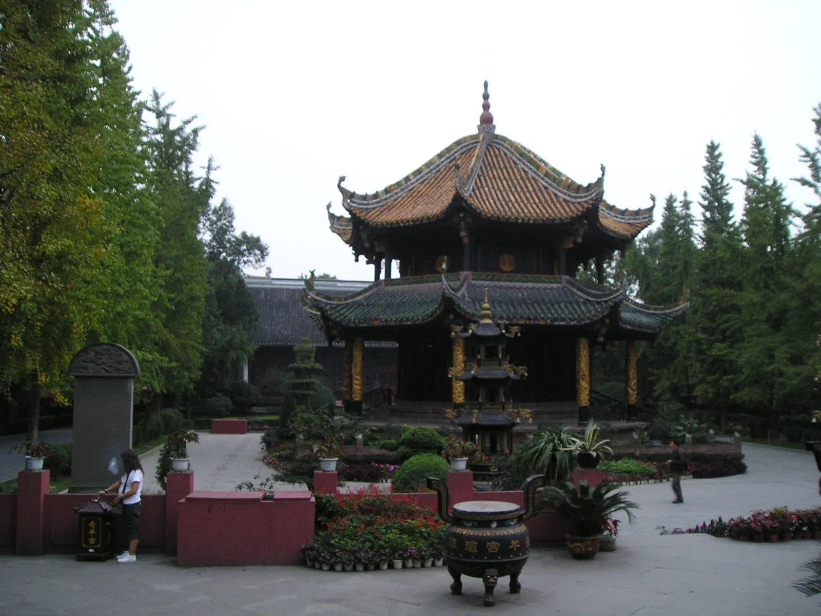 The octagonal Bagua Pavilion in Qingyang Palace, a Taoist temple