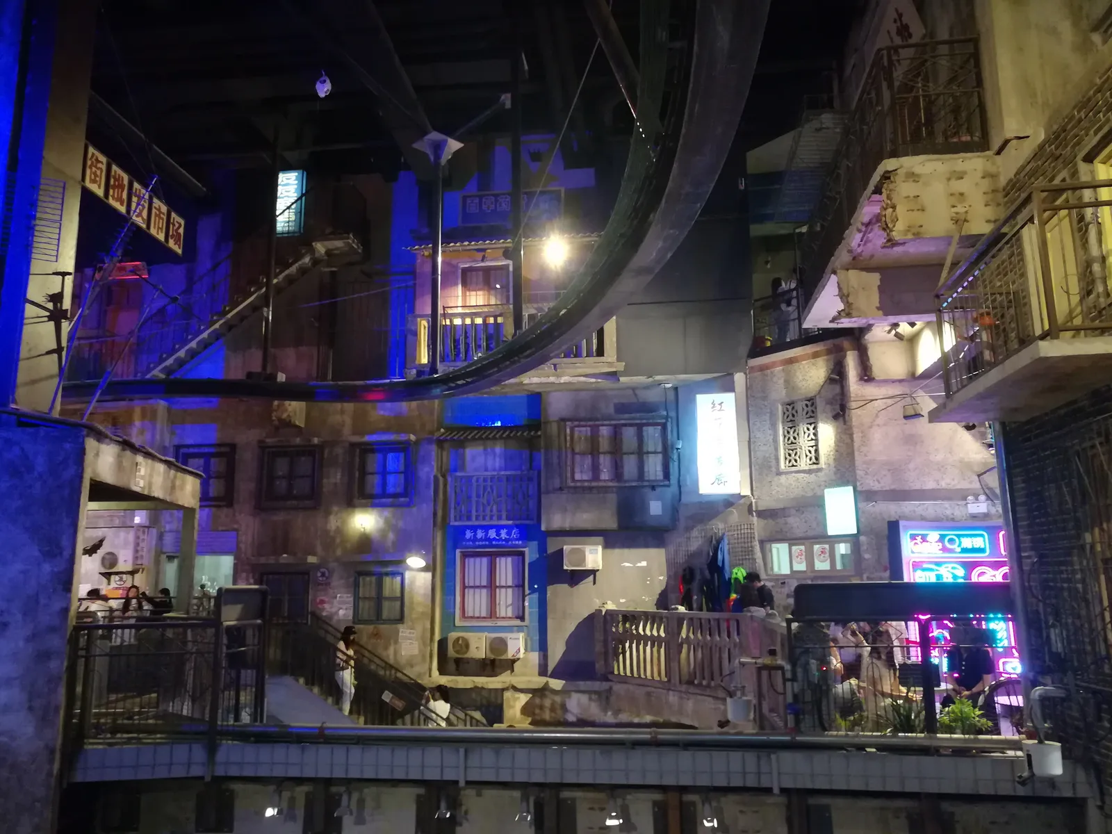Inside Super Wenheyou, a multi-storey recreation of 1980s Changsha streets