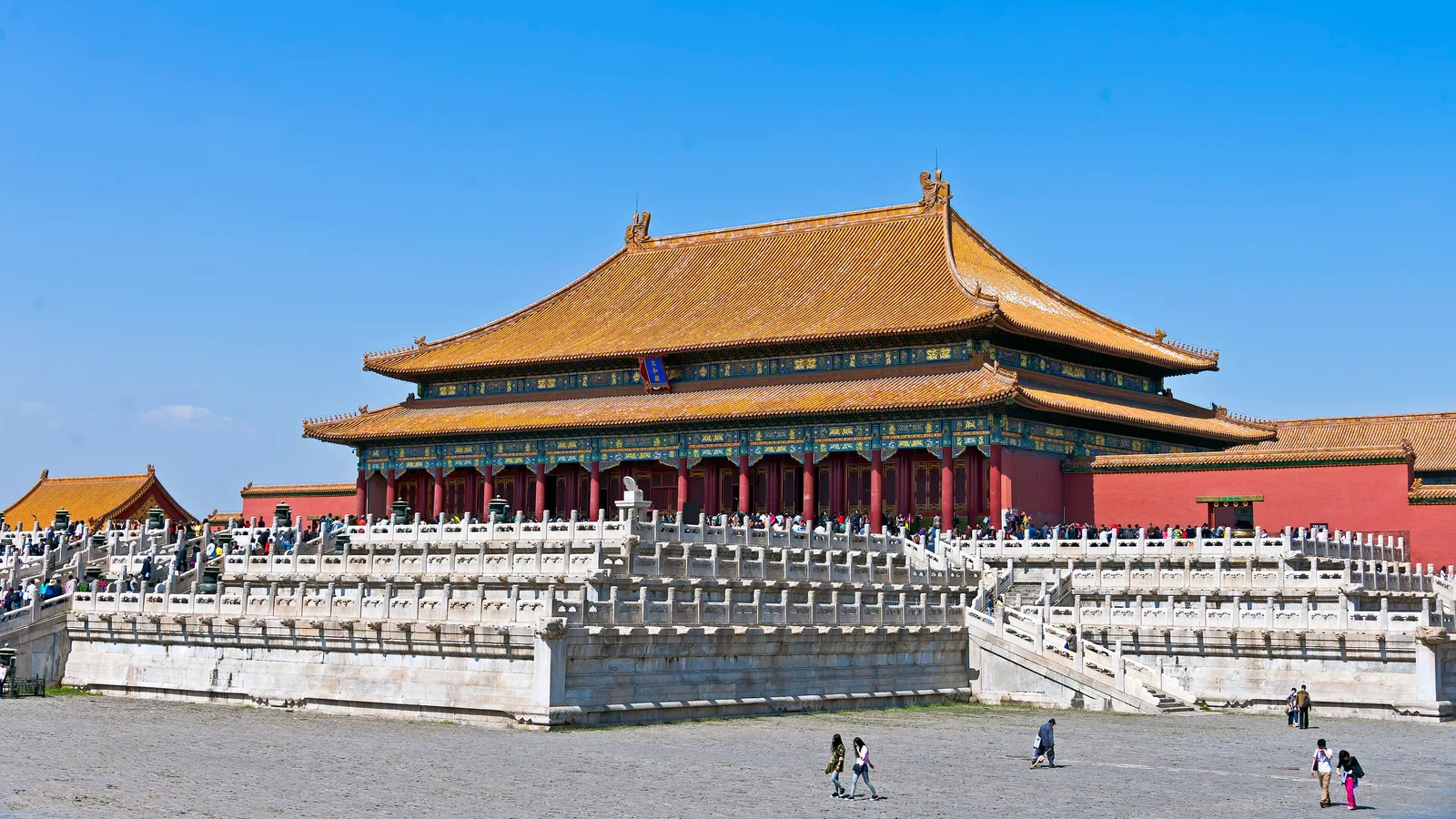 Hall of Supreme Harmony on its marble terrace in the Forbidden City