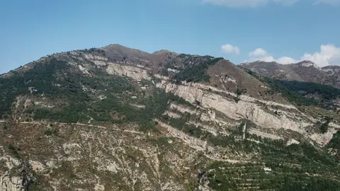 Rugged ridges of Mount Heng, the Northern Sacred Mountain, near Hunyuan