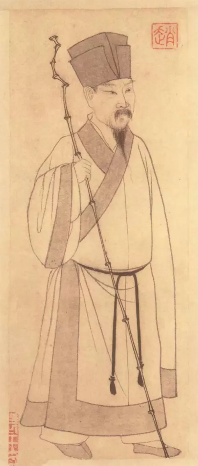 Su Shi, gemalt von Zhao Mengfu (1254–1322)