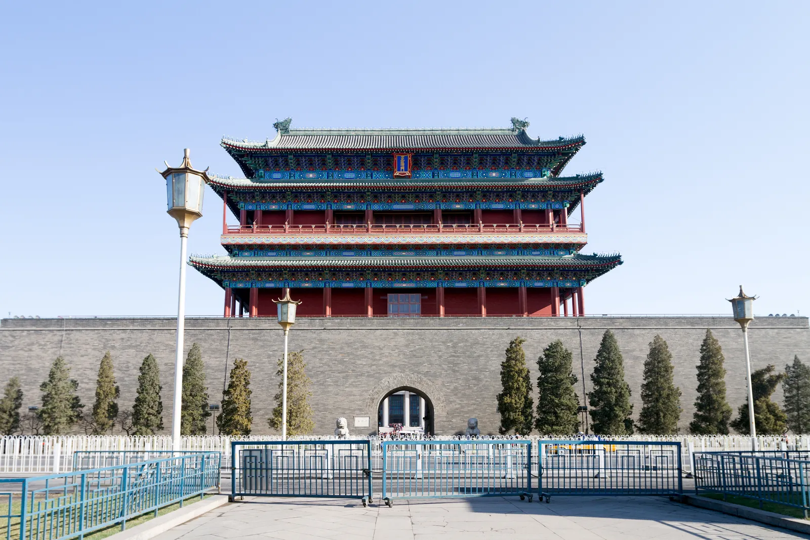 Das Zhengyangmen-Tor am Südende des Tian’anmen-Platzes