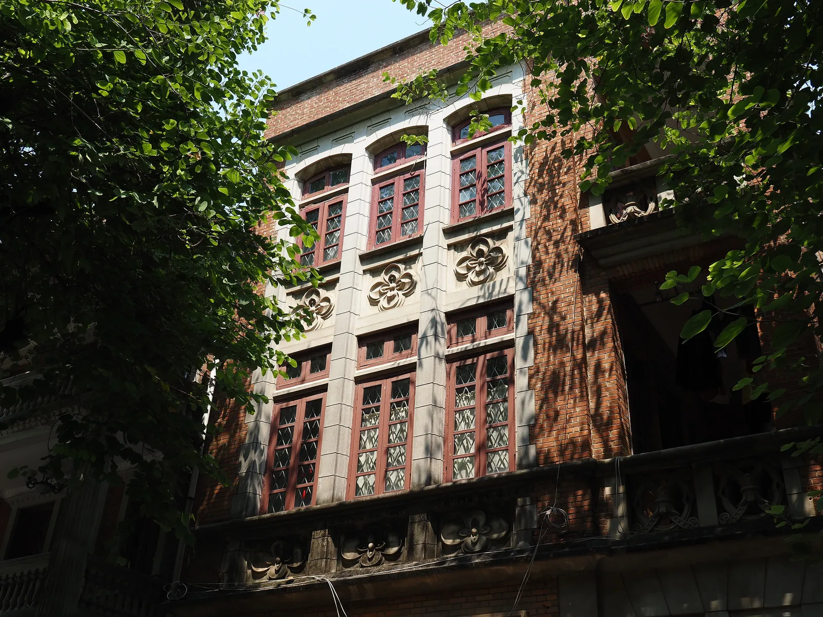 A red-brick Republican-era villa in the Xinhepu quarter of Dongshan