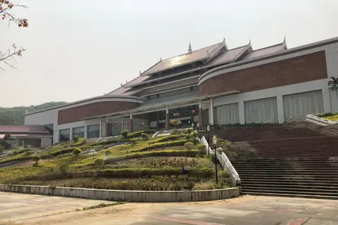 The Dai-style building of the Xishuangbanna Ethnic Museum in Jinghong