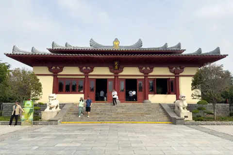 Taixu Hall, the Northern Wei-style main hall of the Luoyang Museum of Ancient Tombs