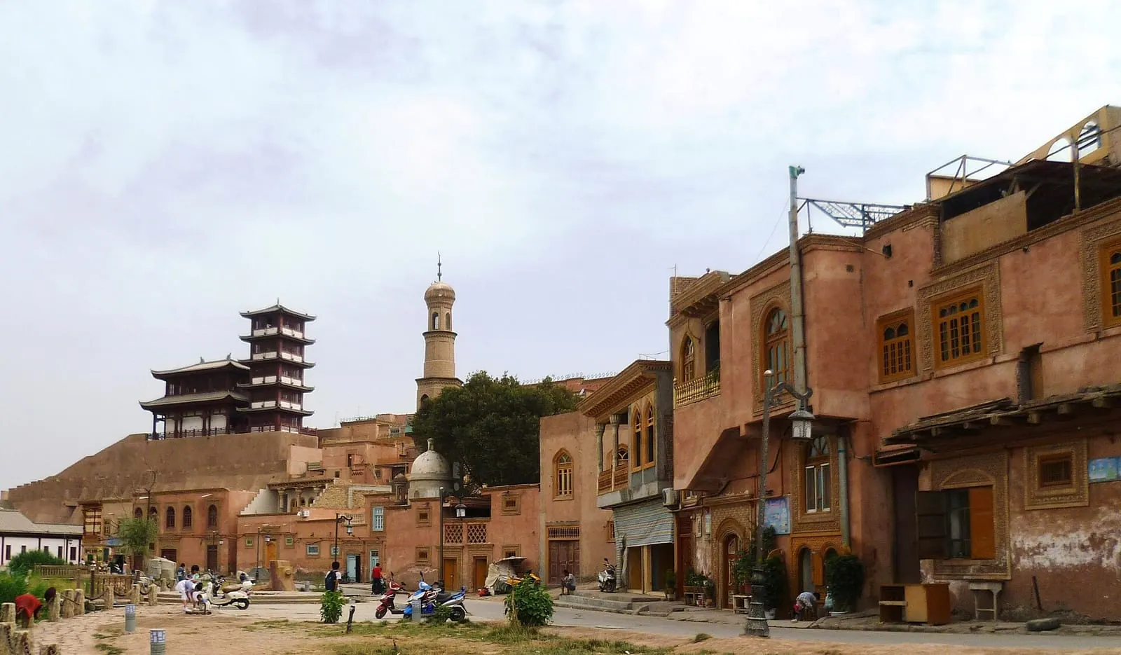 Earthen buildings of Kashgar Old City